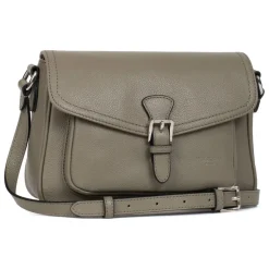 Sac porté travers MIRABELLE Olive en cuir Julia
