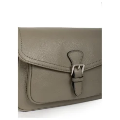 Sac porté travers MIRABELLE Olive en cuir Julia