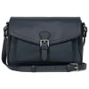 Sac porté travers MIRABELLE Bleu pétrole en cuir Tia