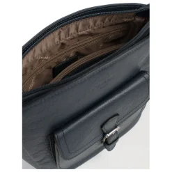 Sac porté travers MIRABELLE Bleu pétrole en cuir Maëlys Bree