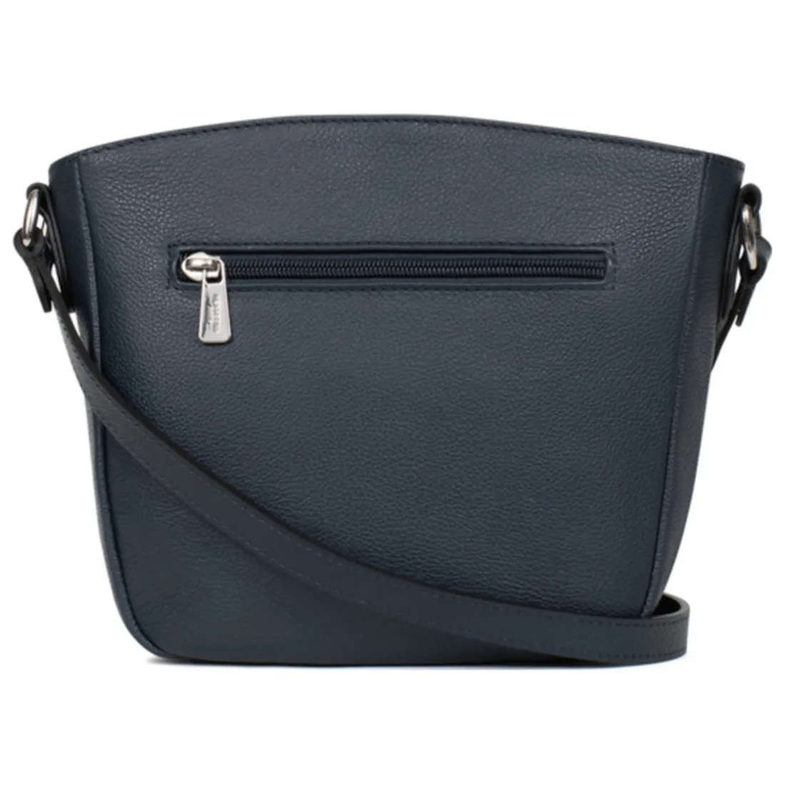 Sac porté travers MIRABELLE Bleu pétrole en cuir Maëlys Bree