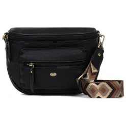Sac porté travers RONDA Noir Zadie