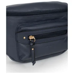 Sac porté travers TAIMA Bleu nuit en cuir Tess