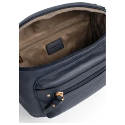 Sac porté travers TAIMA Bleu nuit en cuir Tess