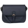 Sac porté travers TAIMA Bleu nuit en cuir Beth