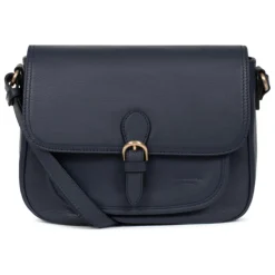Sac porté travers TAIMA Bleu nuit en cuir Beth