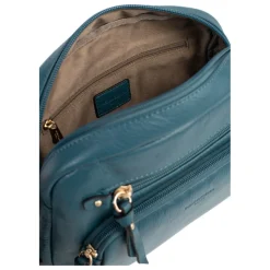 Sac porté travers TAIMA Bleu pétrole en cuir Xia