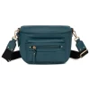 Sac porté travers TAIMA Bleu pétrole en cuir Zola