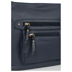 Sac porté travers TAIMA Bleu nuit en cuir Ula