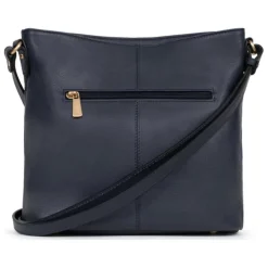 Sac porté travers TAIMA Bleu nuit en cuir Ula