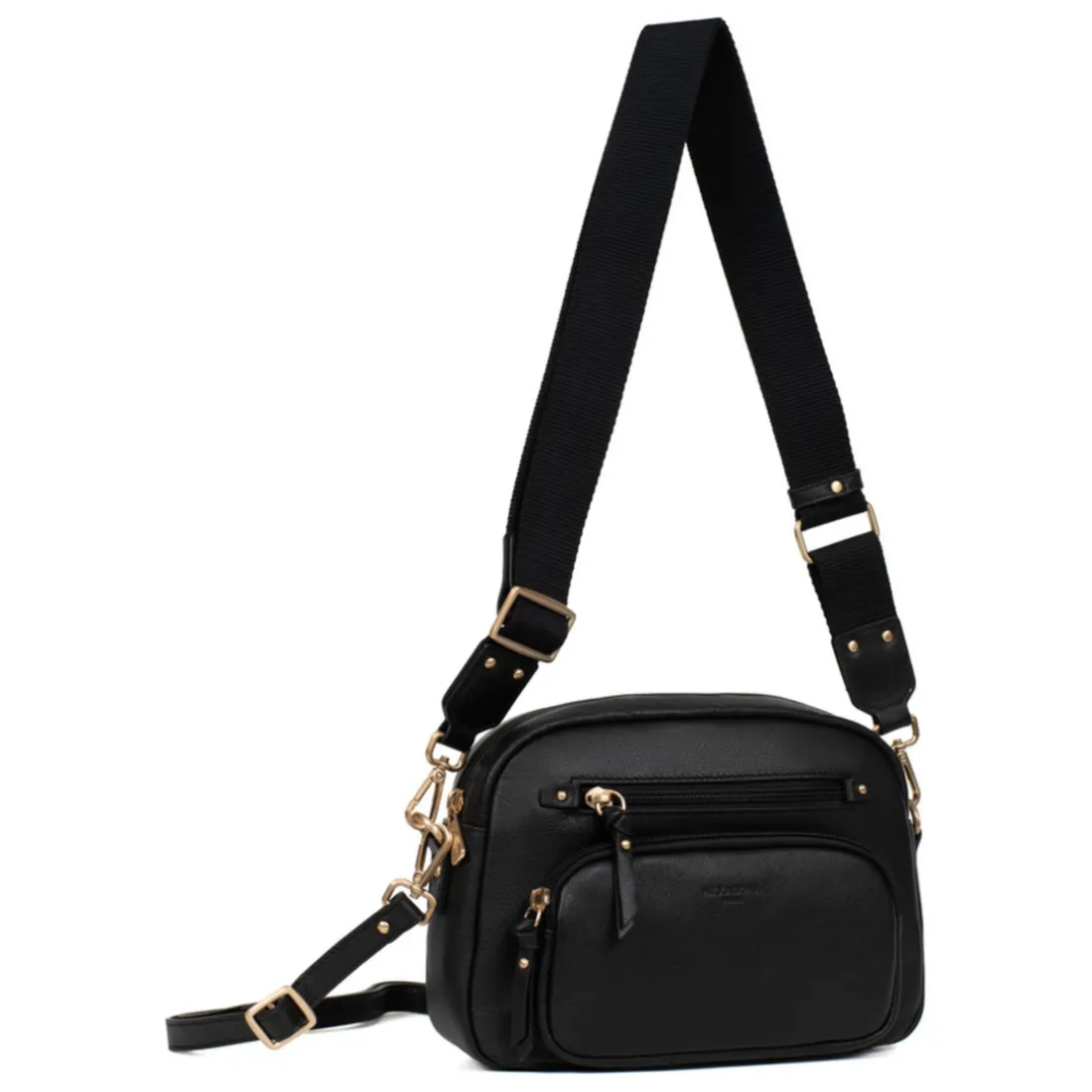 Sac porté travers TAIMA Noir en cuir Ria