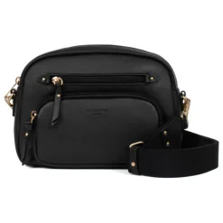 Sac porté travers TAIMA Noir en cuir Ria
