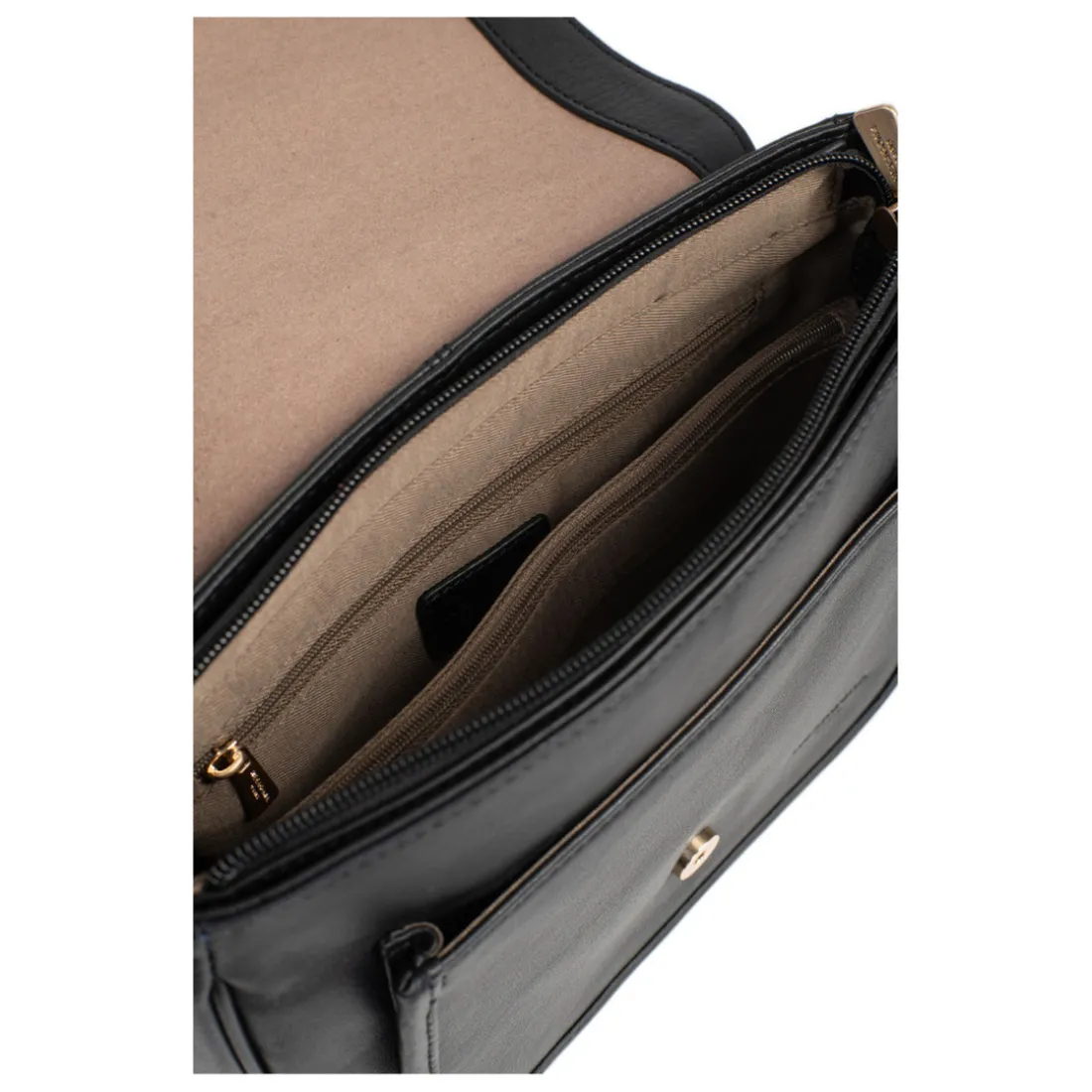 Sac porté travers TAIMA Noir en cuir Zadie