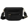 Sac porté travers TAIMA Noir en cuir Pax