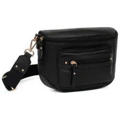 Sac porté travers TAIMA Noir en cuir Pax