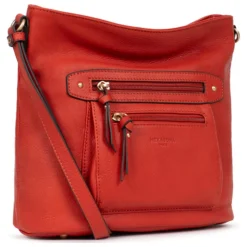 Sac porté travers TAIMA Orange en cuir Vera