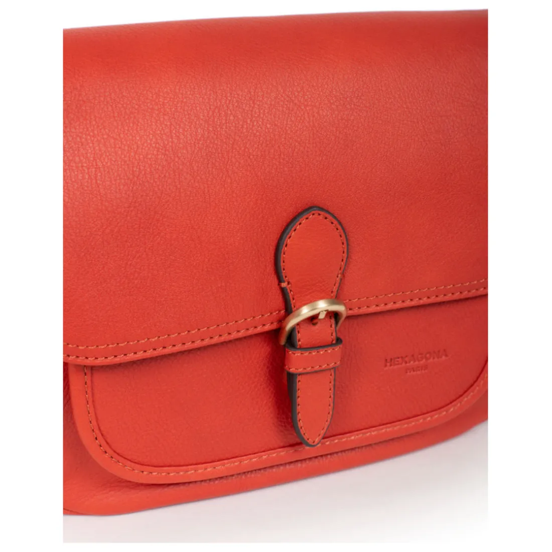 Sac porté travers TAIMA Orange en cuir Yule