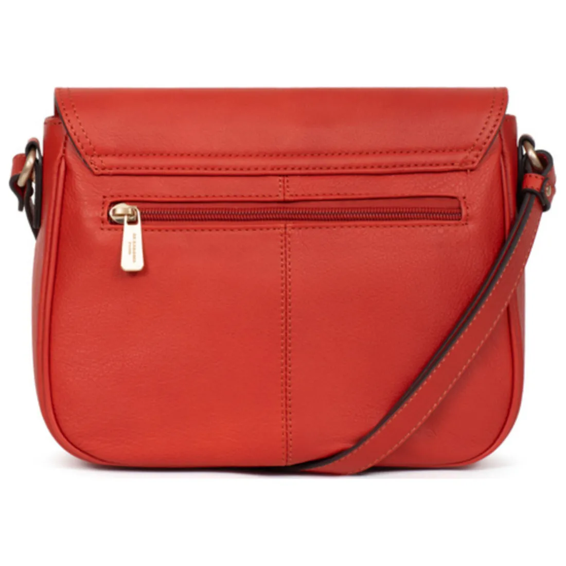 Sac porté travers TAIMA Orange en cuir Yule