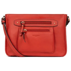 Sac porté travers TAIMA Orange en cuir Sara