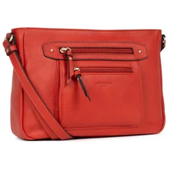 Sac porté travers TAIMA Orange en cuir Sara