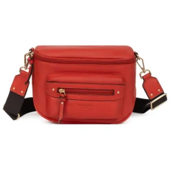 Sac porté travers TAIMA Orange en cuir Adele
