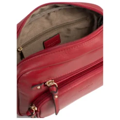 Sac porté travers TAIMA Rouge foncé en cuir Ella