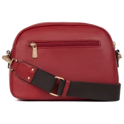 Sac porté travers TAIMA Rouge foncé en cuir Ella