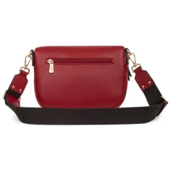 Sac porté travers TAIMA Rouge foncé en cuir Lucie