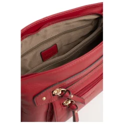 Sac porté travers TAIMA Rouge foncé en cuir Lena