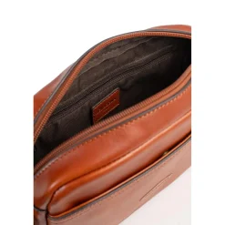 Sac reporter STUART Cognac en cuir Xia