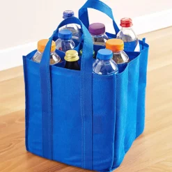 Sac transport bouteille bleu