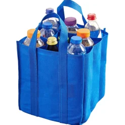 Sac transport bouteille bleu