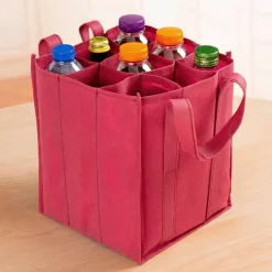Sac transport bouteille rouge