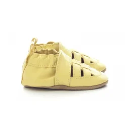 Salome Bebe Mixte en cuir jaune clair