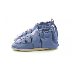 Salome Bebe Mixte en cuir bleu
