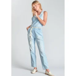 Salopette droit en jeans RIGA bleu Elise