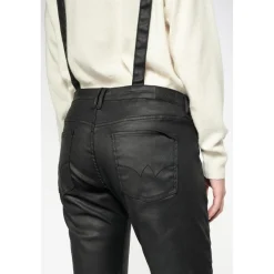 Salopette en jeans ALI noir Olia