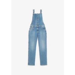 Salopette loose, large en jeans LAULY bleu Willa