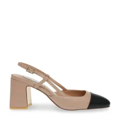 Sandale en cuir marron et noir Zeina