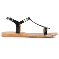 Sandale Femme Hacroc Noir - Les Tropéziennes en cuir