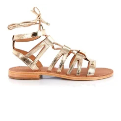 Sandale Femme Hercule Or - Les Tropéziennes en cuir