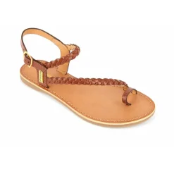 Sandale HIDEA tan - Marron en cuir
