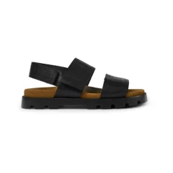 Sandales à Brides Brutus noir en cuir