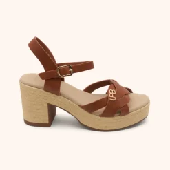 Sandales à Talon LOUANE camel