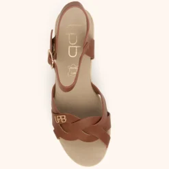 Sandales à Talon LOUANE camel