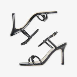 Sandales à talons Haut Bout ouvert noir