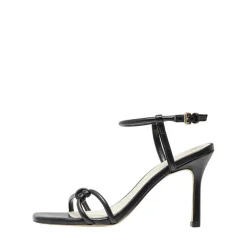 Sandales à talons Haut Bout ouvert noir