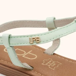 Sandales BULLE Vert d'eau satin