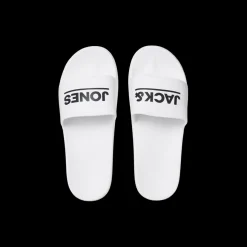 Sandales de bain homme blanc à enfiler synthétique Kris