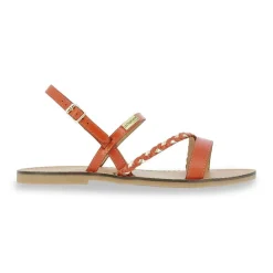 Sandales femme BATRESSE or en cuir